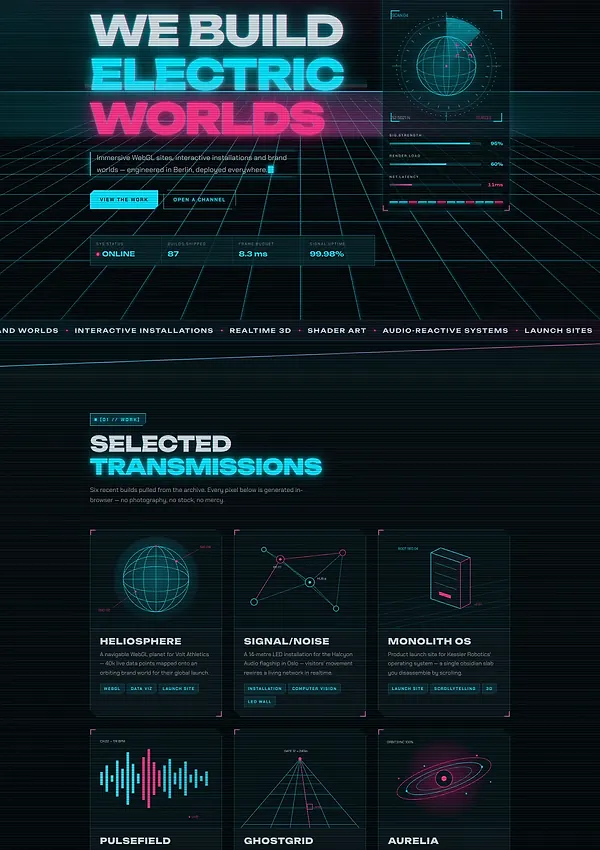 NEONFRAME — Berlin immersive digital agency