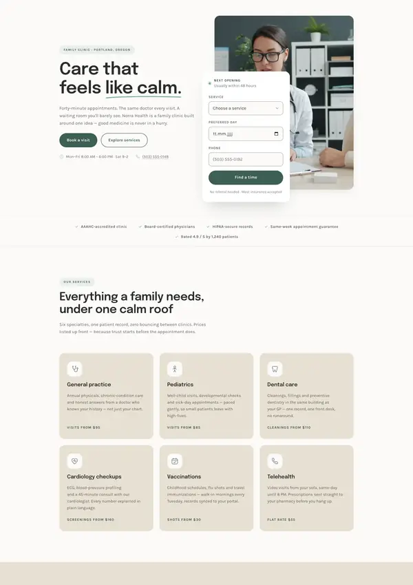 Norra Health — family clinic, Portland