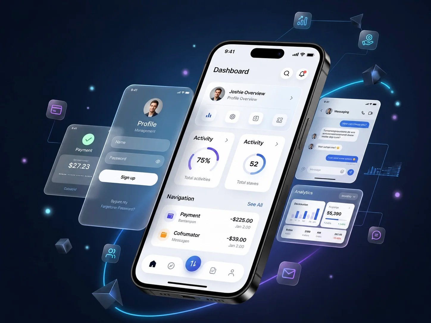A mobile app interface shown on a phone